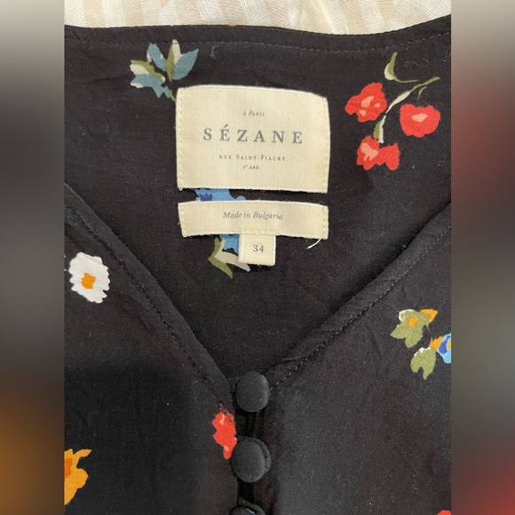 Beautiful Sezane floral top 34 - Picture 5 of 9